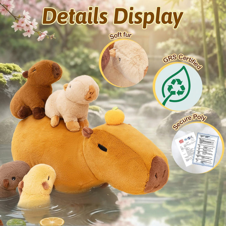 OUOZZZ - Juguete de peluche Carpincho, 5 en 1, animal de peluche gr...