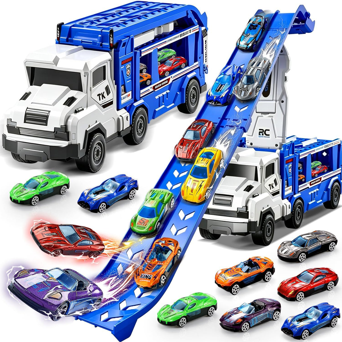Juguetes de camión para niños pequeños (azul)