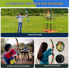 Bow y Arrow para Kids, LED Light Up Archery Set, Indoor Outdoor Sport Gifts para Boys Girls Ages 4-12