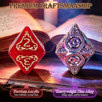 DEDC Set de 42 DADOS DND, 6 Bolsas Misterio para Goblins de Dados y Juegos RPG