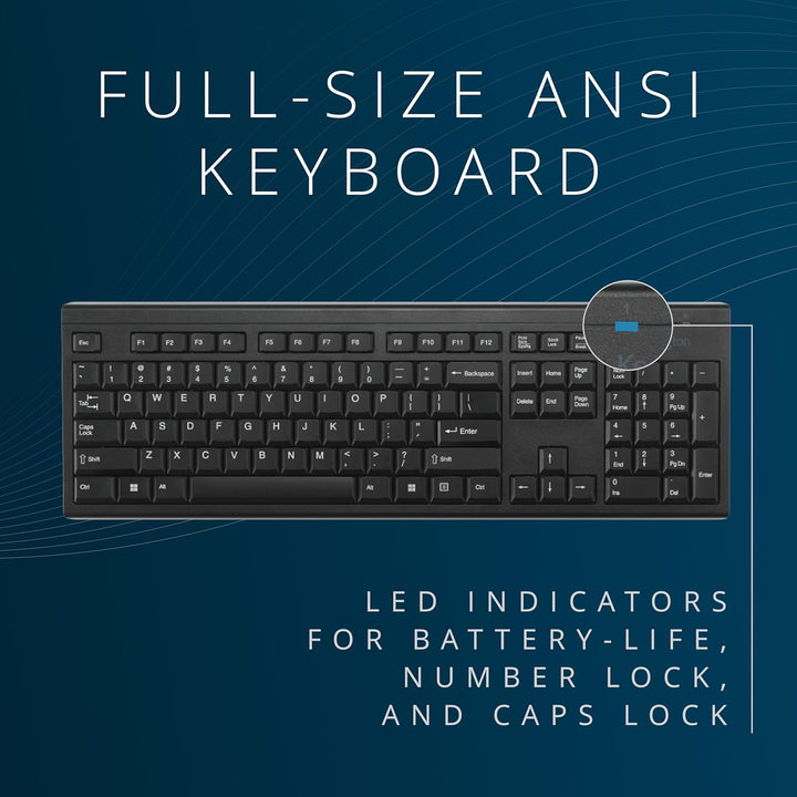 Kensington Juego de escritorio inalámbrico KM150 EQ, teclado y mous...