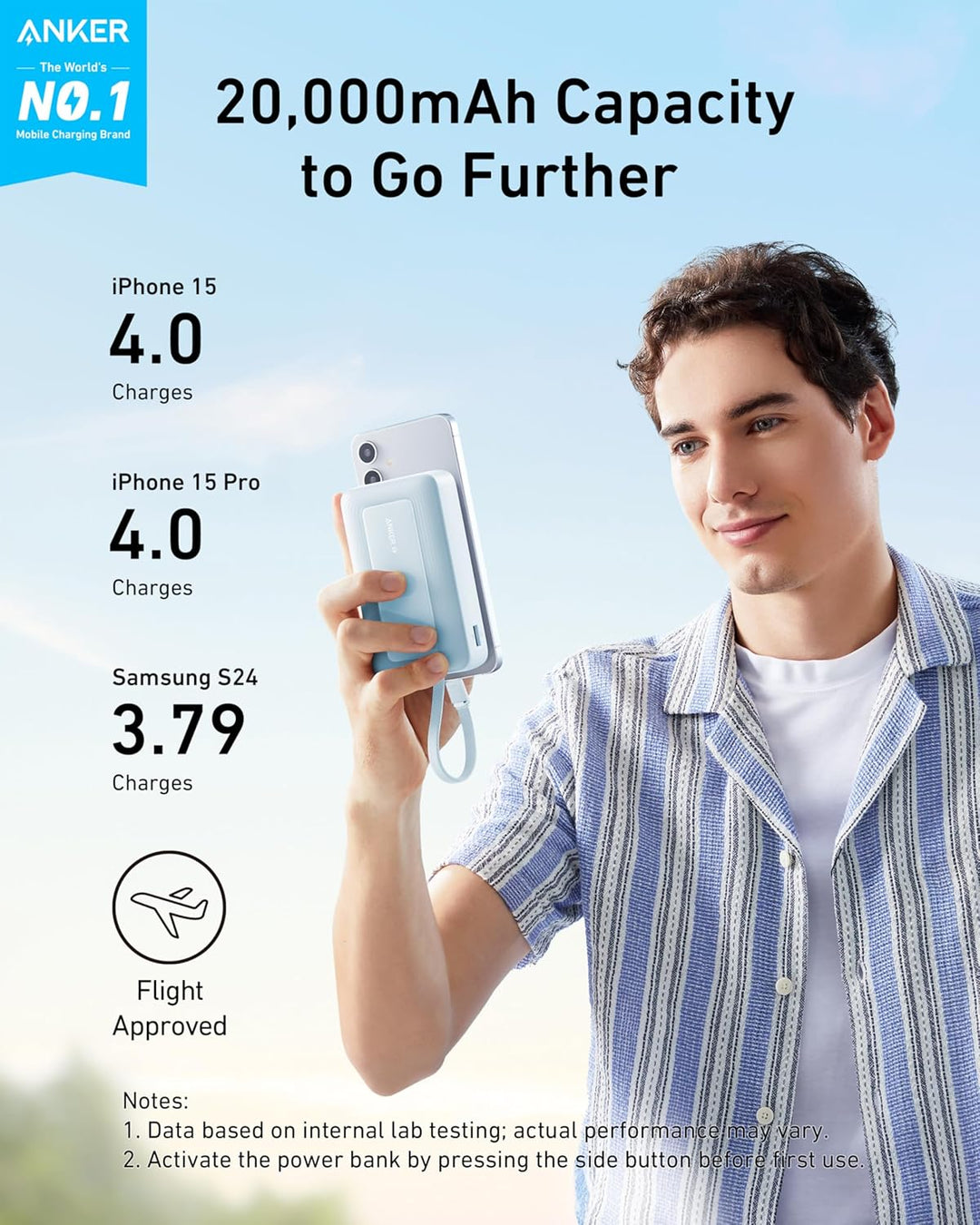 Anker Zolo Power Bank (versión actualizada 2025), cargador portátil...