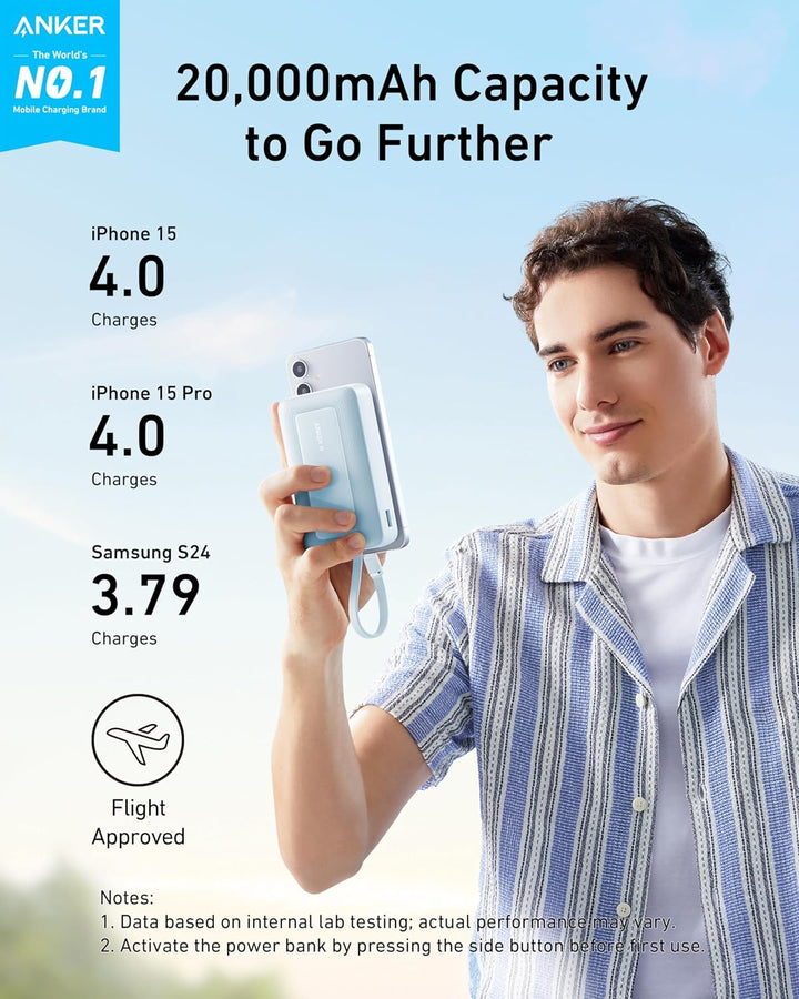 Anker Zolo Power Bank (versión actualizada 2025), cargador portátil...