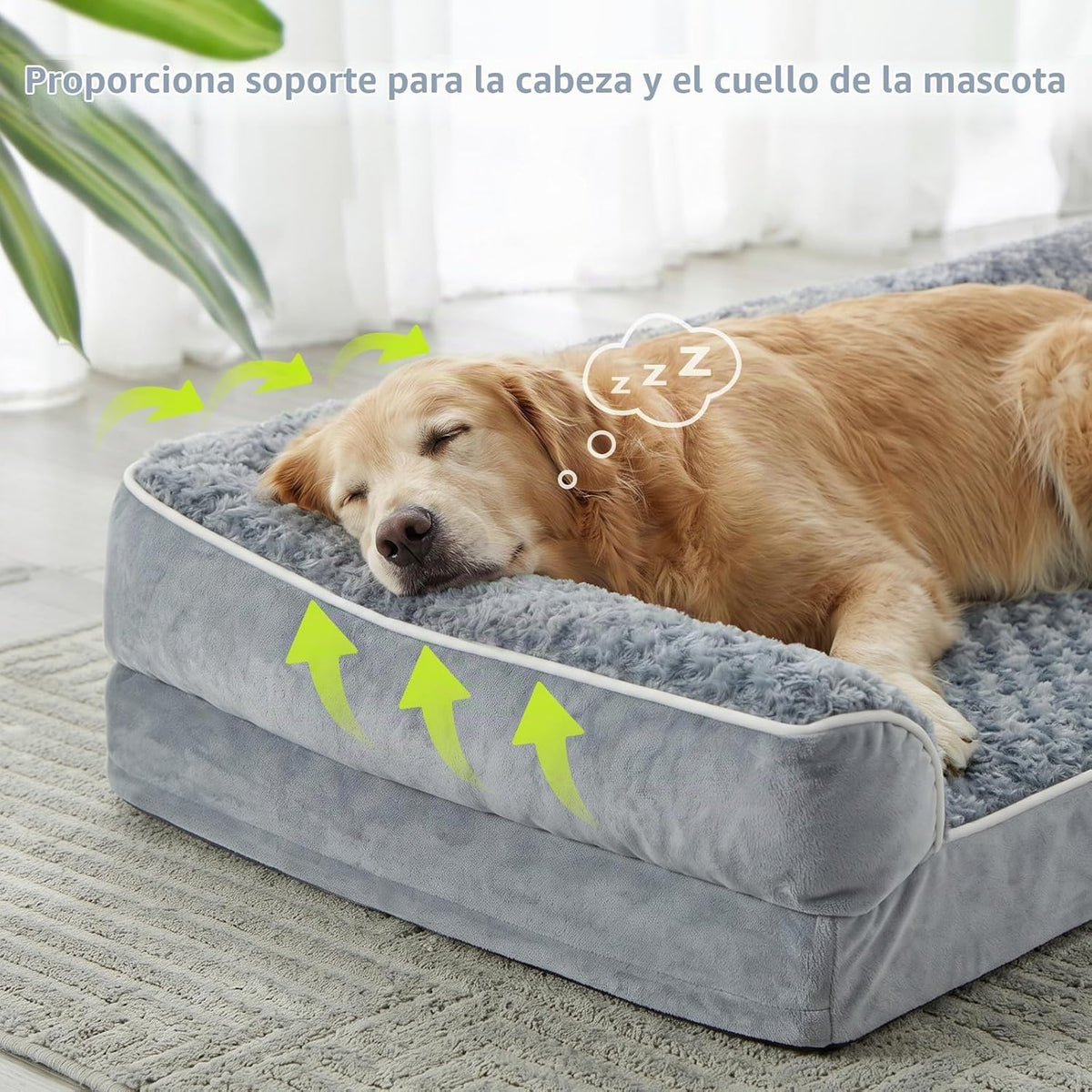 Cama ortopédica lavable para perros, sofá para dormir para perros