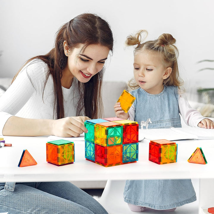 FNJO Azulejos Magnéticos, Juego de Construcción con Imanes, Set de...