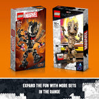 LEGO Marvel Groot Venenizado 76249 Juguete Transformable de Marvel para Jugar y Mostrar, Figura de Acción de Marvel Construible para Fans de la Película Guardianes de la Galaxia, Regalo de Cumpleaños