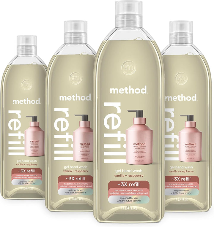 Method Repuesto de jabón de manos en gel premium, vainilla + frambu...