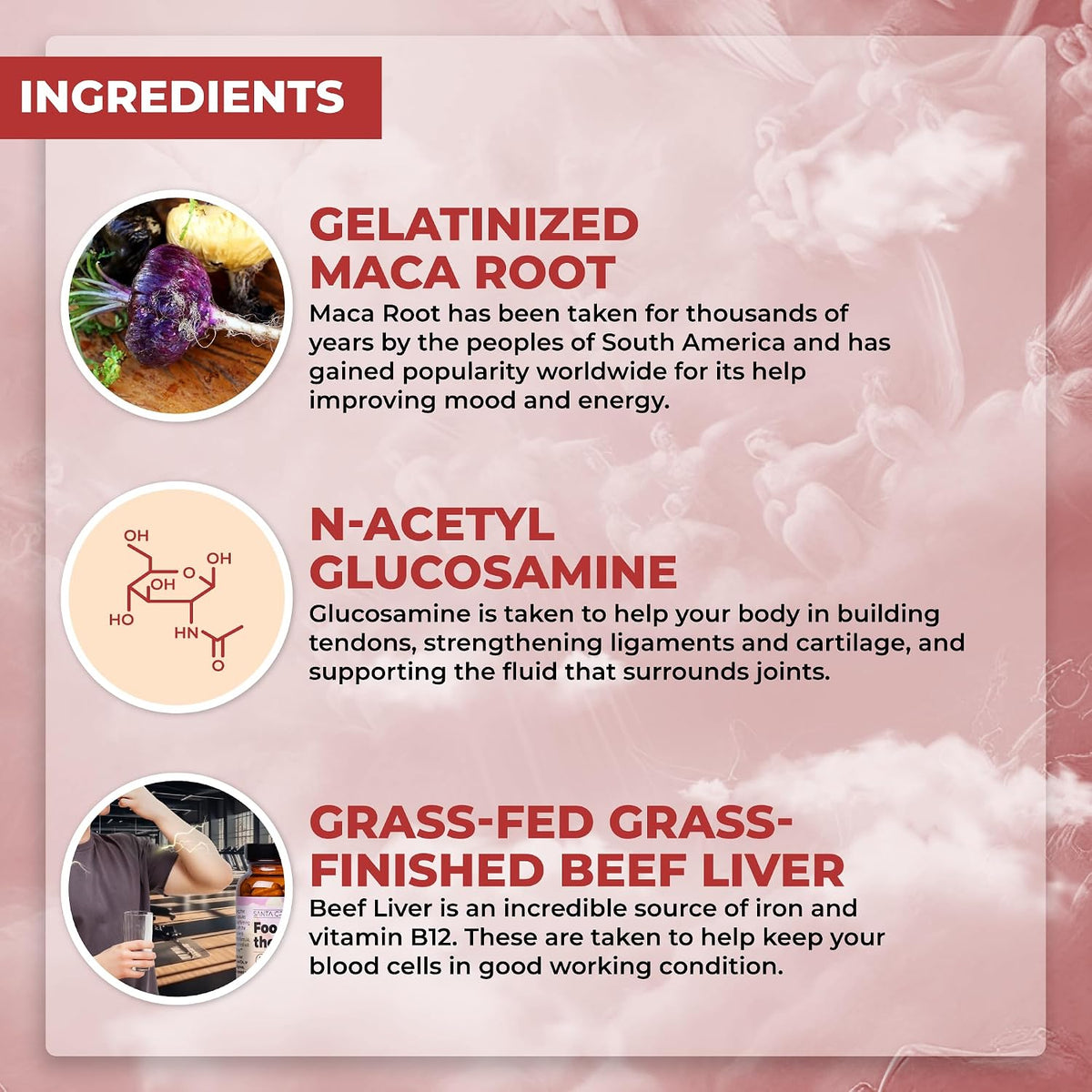 Santa Cruz Paleo, Food of the Gods Suplemento de órgano de carne de res alimentada
