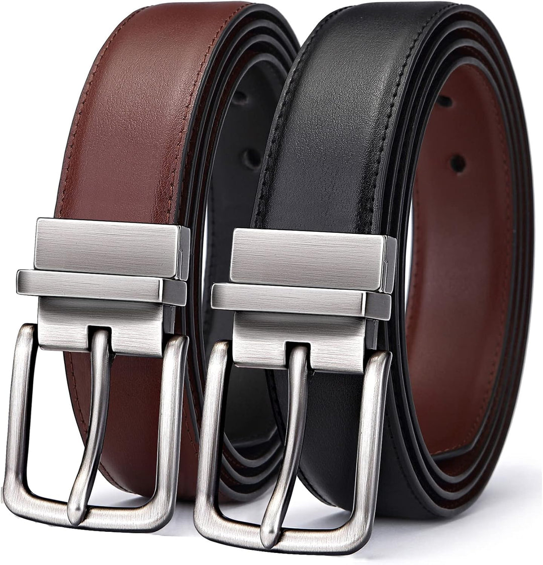 BULLIANT Cinturón para hombre, cinturón reversible ajustable para r...