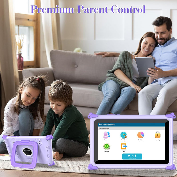 Tablet para niños de 7 pulgadas, tablet de 3-12 años, tabletas para...