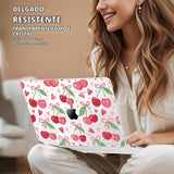 Lepeoac Funda rígida 4 en 1 para MacBook Neo 13 (A3404), cerezas y...