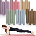 Paquete de 24 alfombrillas de yoga de 68 x 24 pulgadas a granel, 0.157 in de grosor, extra largas, antideslizantes, resistentes a desgarros, juego de ejercicios de yoga para fitness