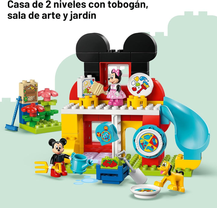 LEGO DUPLO Disney Mickey Mouse Clubhouse con Minnie y Pluto juguete...