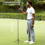 KraftGeek Trípode Vlogging para iPhone y cámara, soporte de trípode de
