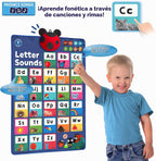 LEARNING BUGS Presiona para Aprender Fonética, Póster Parlante
