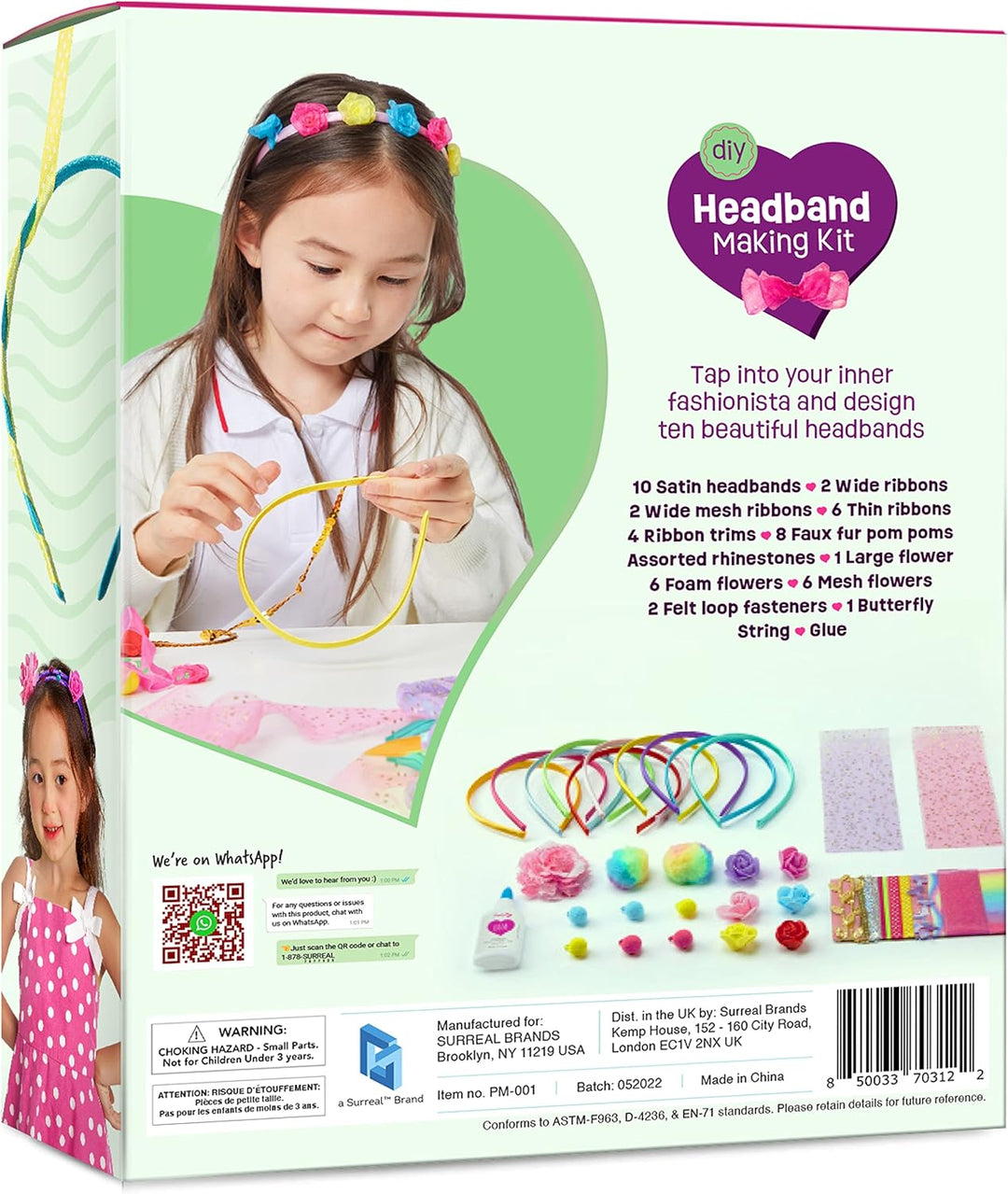 Pretty Me Kit de fabricación de diademas para niñas regalo