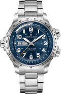 Hamilton Reloj automático de aviación caqui para hombre, caja de acero