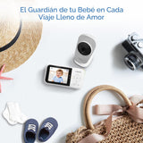 VTech VM819 - Monitor de bebé con cámara y audio, cámara portátil d...