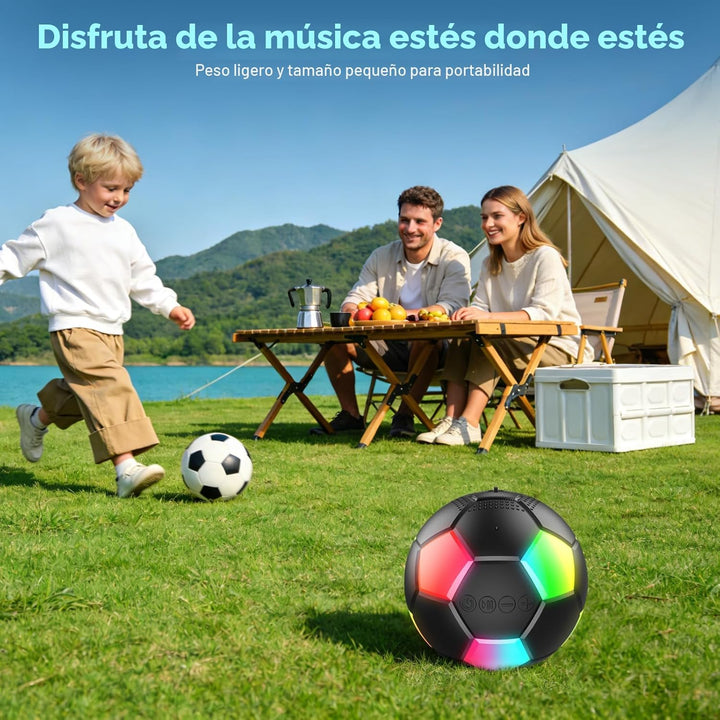 RZLCCL Altavoz en forma de pelota de fútbol, altavoz inalámbrico po...