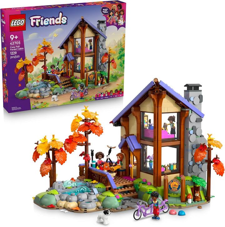 LEGO Friends Acogedora Cabaña en el Bosque Otoñal 42705 | Juguete d...