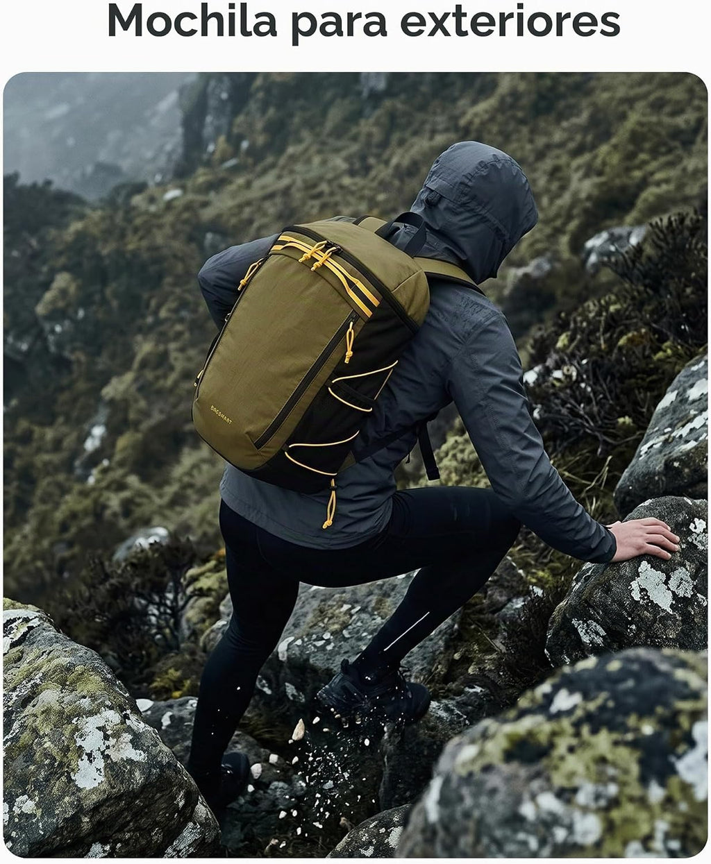 BAGSMART Mochila de viaje de 18L para hombres y mujeres, mochila de