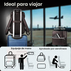 LEATHER VILLAGE Mochila de cuero para computadora portátil para hombres con