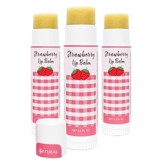 Bálsamo labial de fresa Zatural con manteca de karité, aceite de jo...