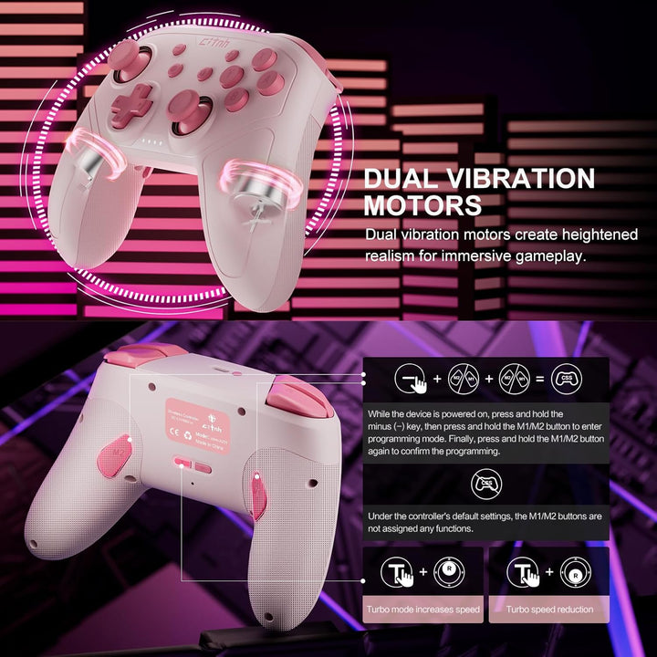 linhugame Wireless Controller For Switch,Compatible with switch 2\/...