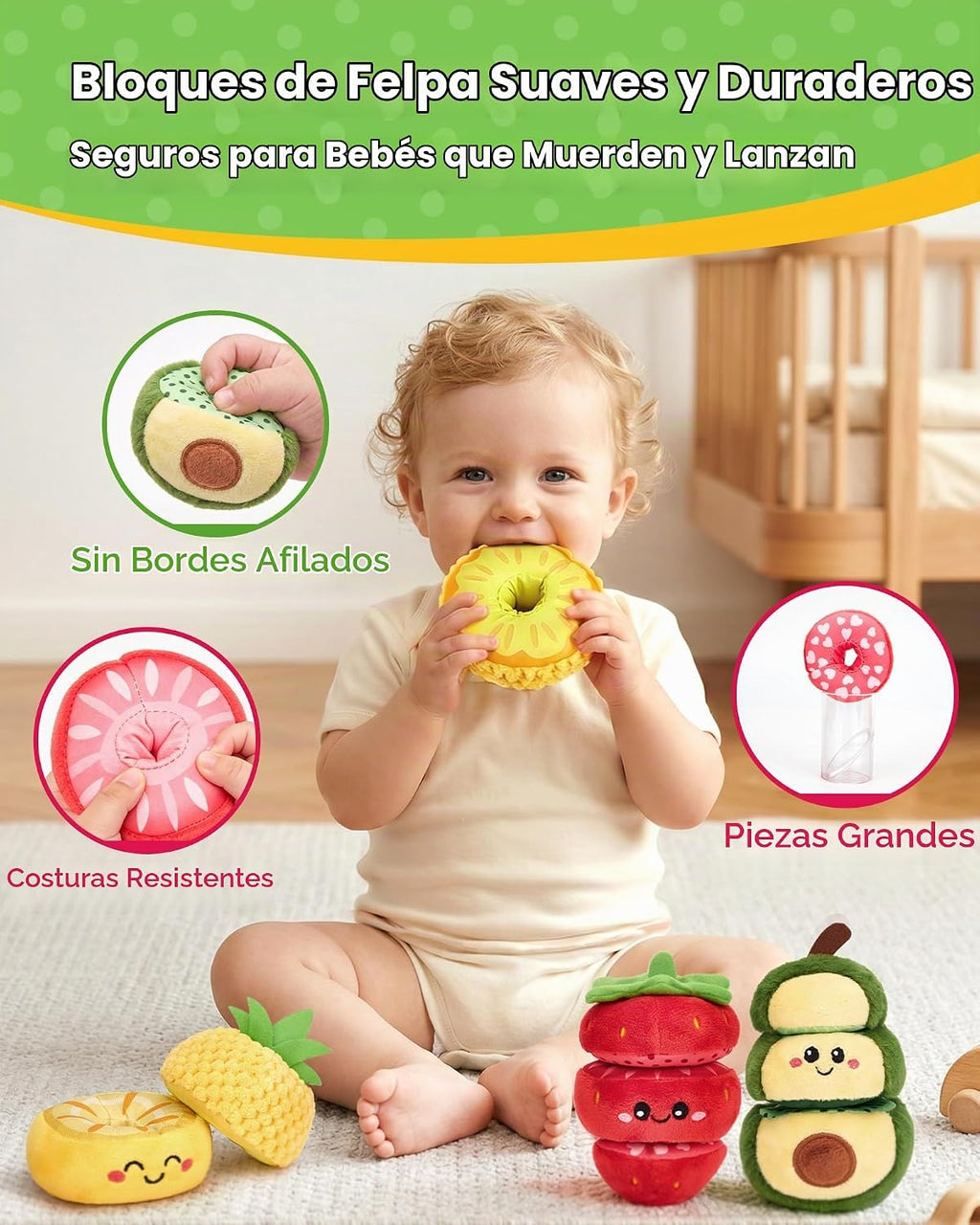 hahaland Juguetes Montessori para niños de 1 año, anillos apilables