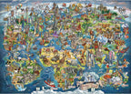 Anatolian Puzzle - Maravilloso mapa del mundo, rompecabezas de 3000 piezas, 4923, multicolor