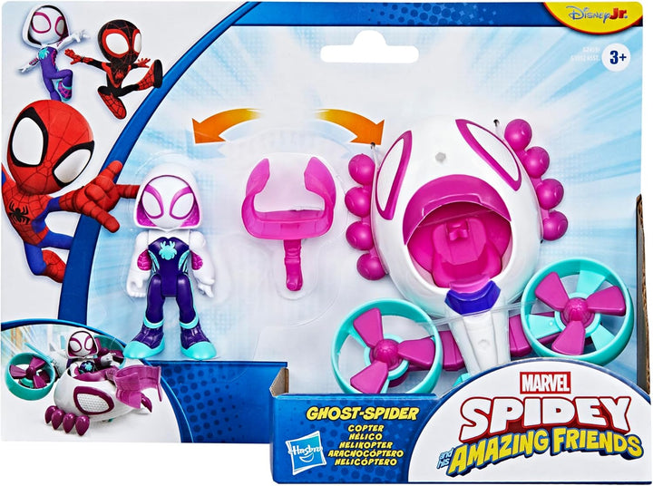 SPIDEY Y SUS INCREÍBLES AMIGOS Marvel Helicóptero de