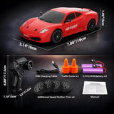 Auto de control remoto RC Drift Car 2.4GHz escala 1:24 4WD 15KM\/H...