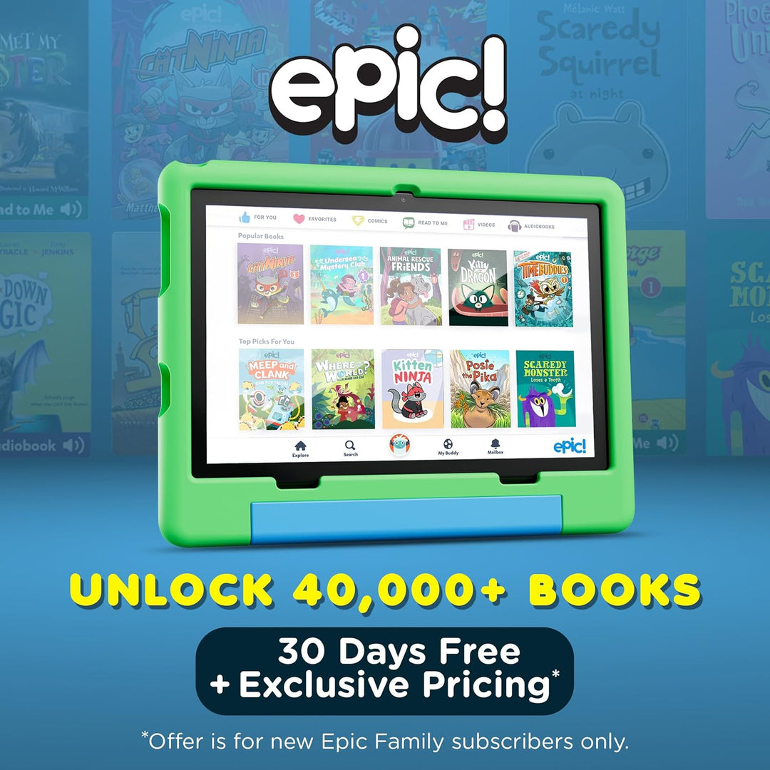 Contixo Tablet A10 para niños con 14 aplicaciones, Lingokids y Epic...