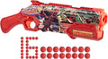 Nerf Marvel Deadpool Blaster, 16 Nerf Rival Accu-Rounds, acción a través de bomba, carga por la culata, Regalos para adolescentes, 14+
