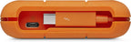 LaCie Rugged USB-C, 4TB, Disco Duro Externo Portátil, Resistente a Caídas, Choques, Polvo, Lluvia, para Mac y PC (STFR4000800)