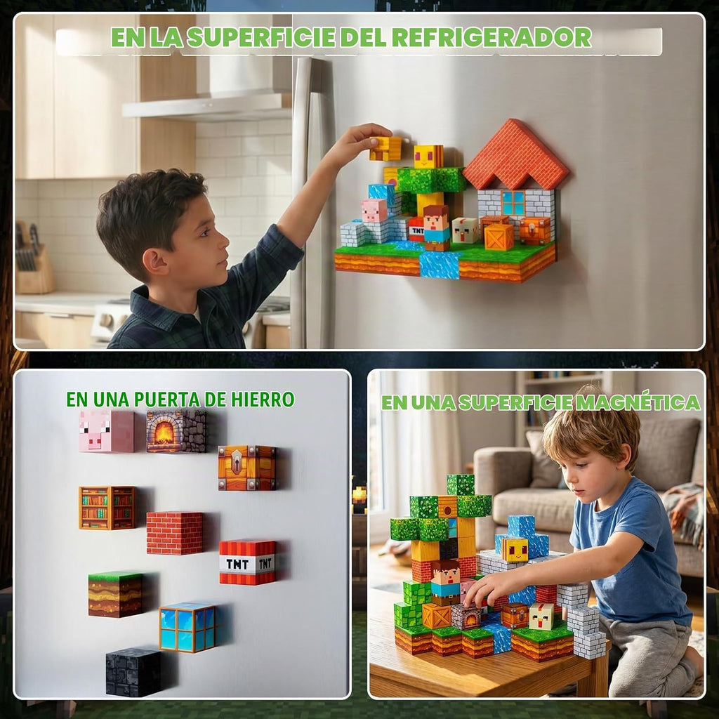 Bloques de construcción magnéticos STEM juguete para niños a partir