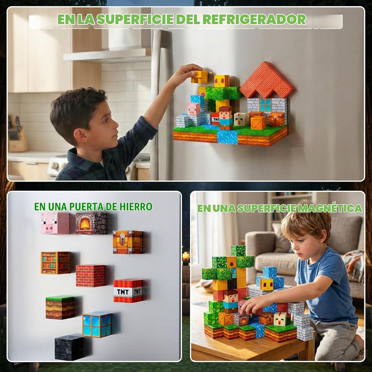 Bloques de construcción magnéticos STEM juguete para niños a partir