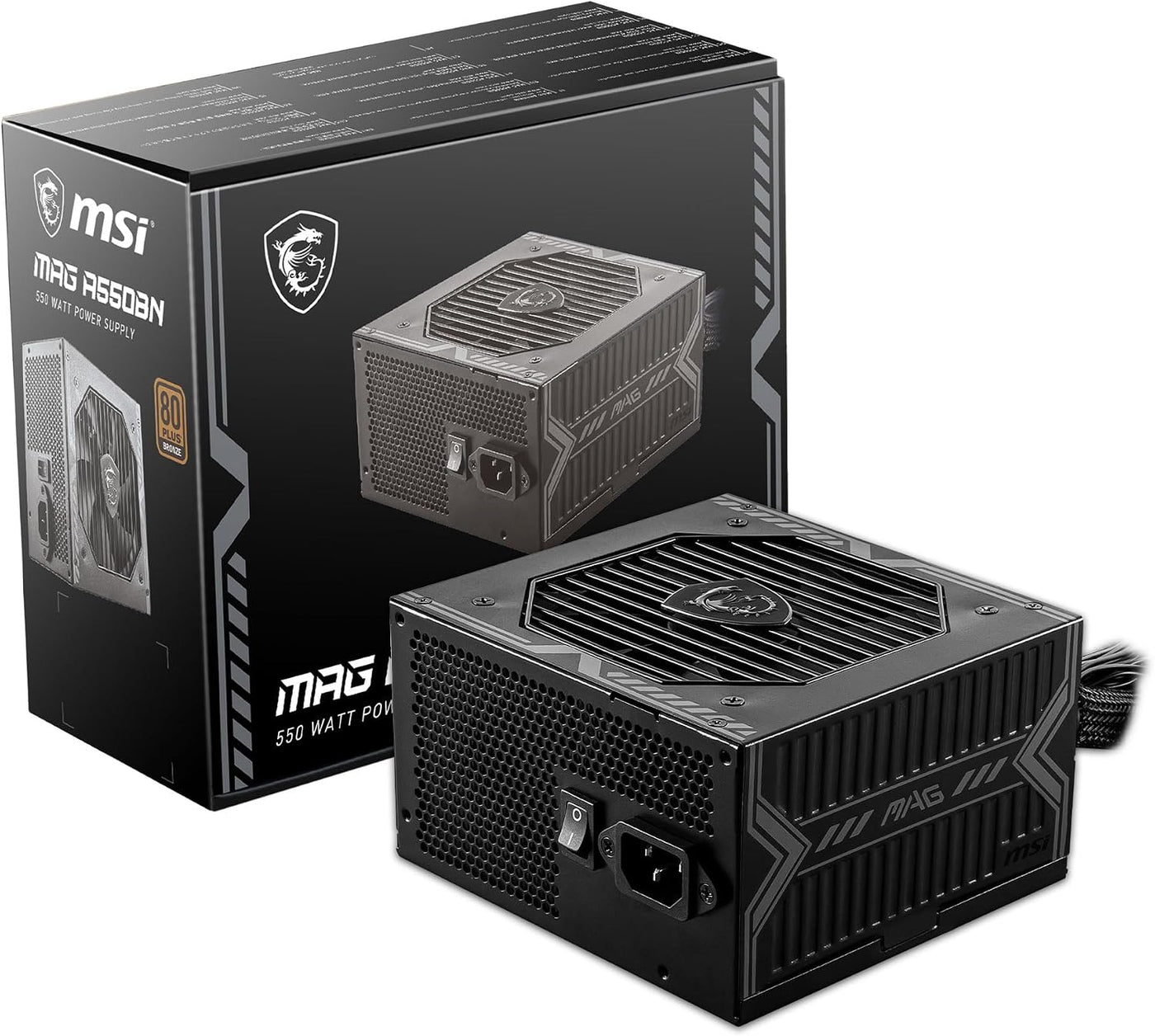 MSI MAG A550BN, fuente de alimentación compacta no modular de 550 W...