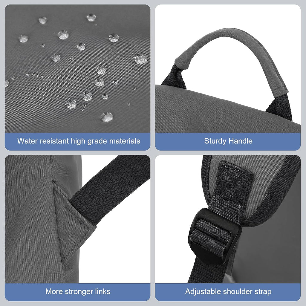 NEOREAL Mochila de viaje para laptop para hombres y mujeres, se adapta, Gris
