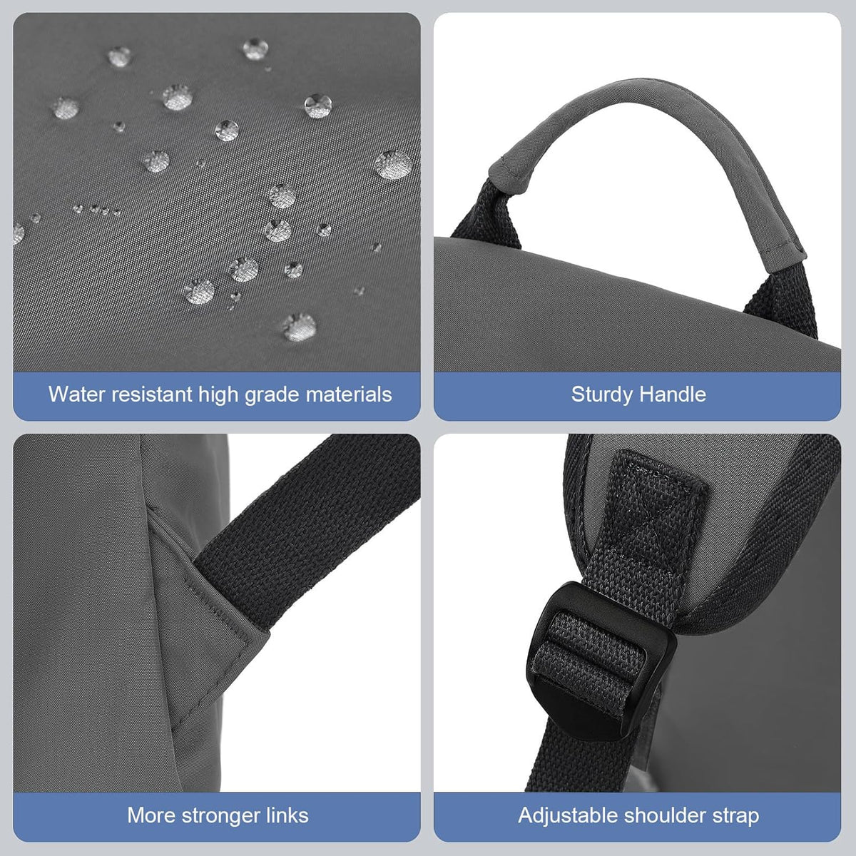 NEOREAL Mochila de viaje para laptop para hombres y mujeres, se adapta, Gris