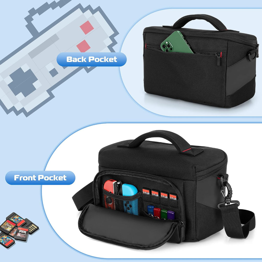LUXJA Funda de transporte compatible con Nintendo Switch y Steam Deck