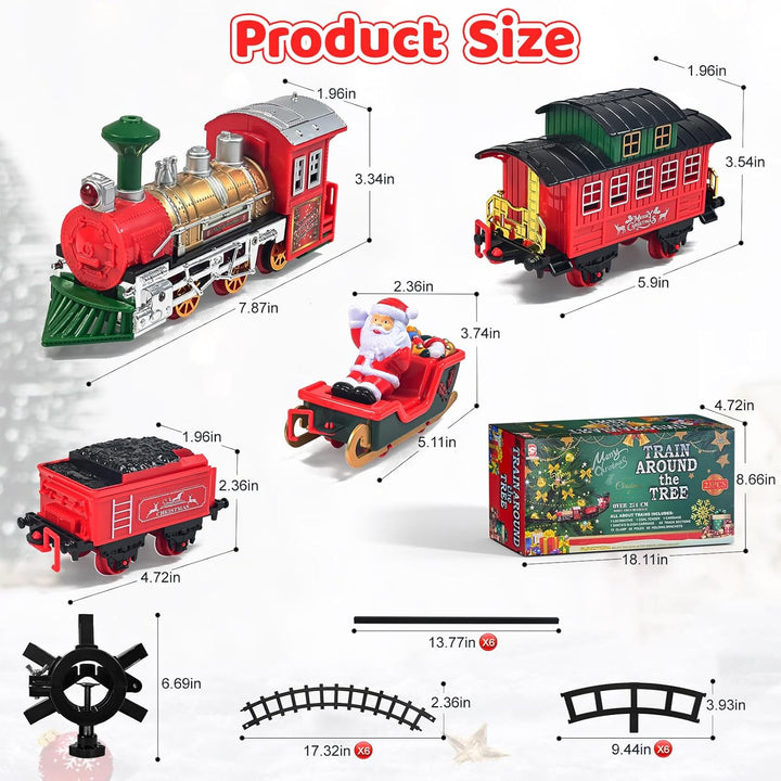 Juego de tren de Navidad para alrededor del árbol juguetes