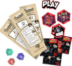 Dungeons & Dragons Questers Figuras de criatura, paquete de 3, figuras coleccionables de juguete de fantasía de D&D, Baby Kobold, Displacer Beast Kitten & Nothic