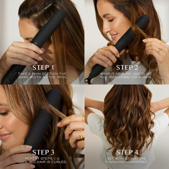 Kristin Ess Plancha alisadora + Style Assist Heat Protectant Spray...