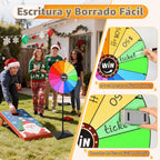 Rueda de premio de 24 pulgadas, altura ajustable para escritorio y suelo, rueda giratoria de premio, rueda giratoria de premio almacenable, adecuada para fiestas, carnavales y ferias (32-61