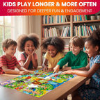 Juegos de rompecabezas para niños de 3 a 5 años con dinosaurio y vida pirata - 4 juegos de rompecabezas para niños y niñas 3 4 5 años - actividades divertidas y educativas familiares amigos para niños