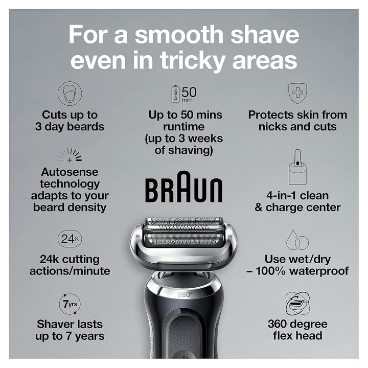 Braun Series 7 7075cc - Maquinilla de afeitar eléctrica para hombre...