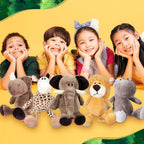 HyDren Juego de 10 animales de peluche de safari de 9 pulgadas y el...