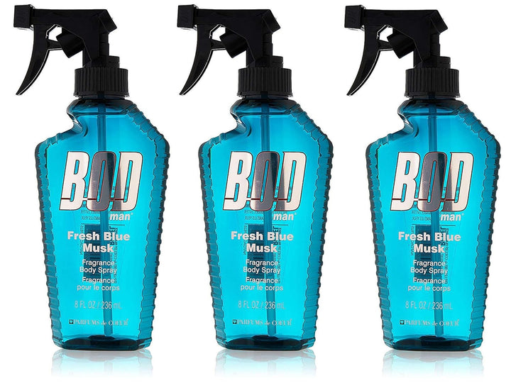 BOD Man Fresh Blue Musk Body Spray 8 onzas (paquete de 3)