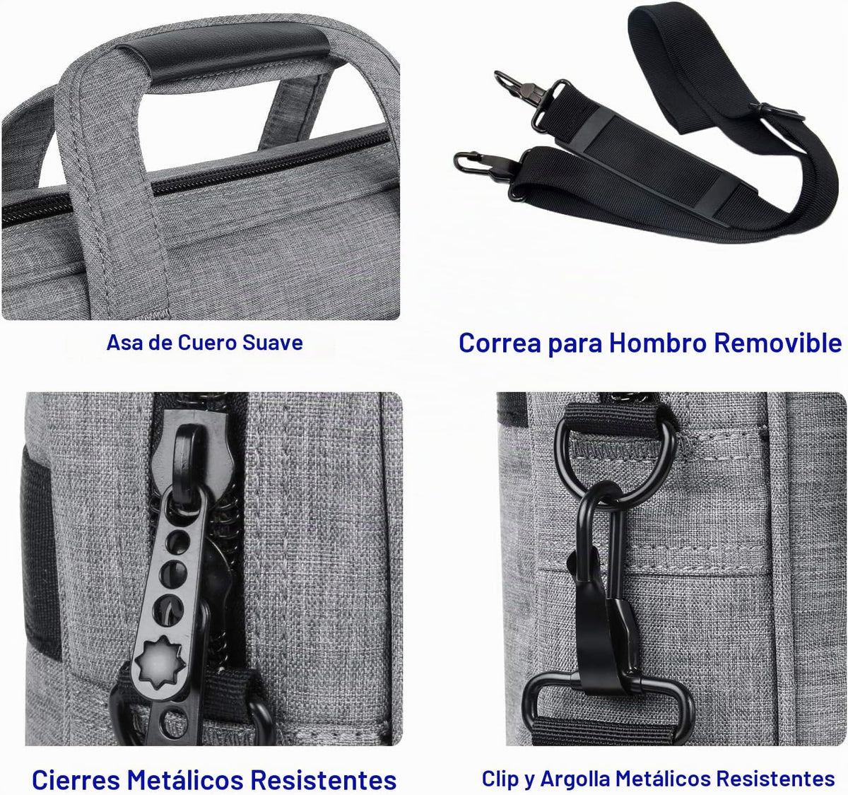 Taygeer Bolsa para laptop para mujeres y hombres, bolsa cruzada de...
